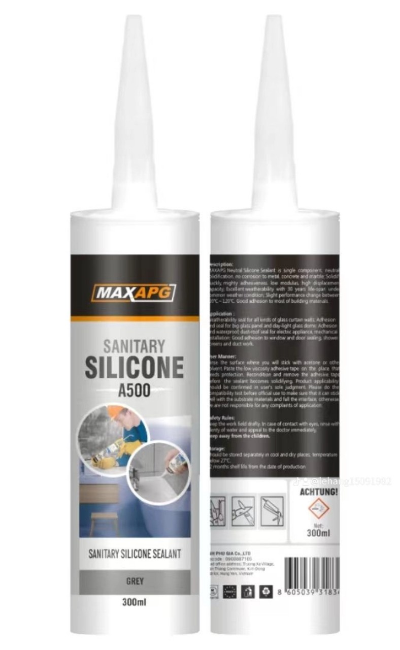 Keo Silicone A500 màu Grey 1/ thùng 24 chai